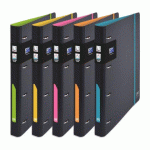 LOT DE 14 - CLASSEUR OXFORD FOR STUDENT A4 DOS30 ROND 4ANNEAUX POLYPRO OPAQUE ASSORTI