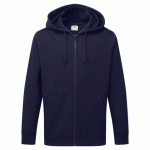 LOT DE 2 - PORTWEST B312 SWEAT À CAPUCHE ZIPPÉ MARINE - TAILLE M