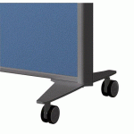 PIED MOBILE À ROULETTES POUR CLOISONS B-ZEN GRIS ARGILE