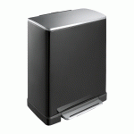POUBELLE À PÉDALE E-CUBE 50L - NOIR