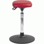 TABOURET SWAY ASSISE TETRA IMITATION CUIR ROUGE - GLOBAL