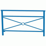 BARRIÈRE VENISE 1.50 M STRUCTURE SIMPLE CROIX ZINC BLEU 5010 - PROCITY