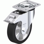 BLICKLE - ROULETTE PIVOTANTE À FREIN Ø 180MM BANDAGE CAOUTCHOUC NR 400KG - L-ALEV 180K-FI