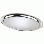 LOT DE 2 - PLATEAU DE SERVICE KAFFEEHAUS, OVALE, ACIER INOXYDABLE