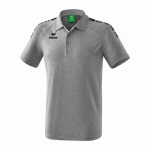 POLO - ERIMA - 5-C ESSENTIAL GRIS CHINÉ/NOIR
