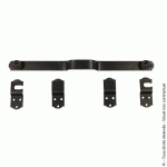 BARRE DE SÉCURITÉ POUR VOLET EN BOIS - ACIER NOIR - LONGUEUR 450 MM TORBEL