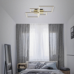 BRILONER PLAFONNIER LED FRAME, DORÉ, INTENSITÉ VARIABLE, 4 LAMPES