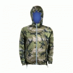 COUPE-VENT DOUBLÉ EN NYLON CAMO/ROYAL