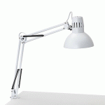 LAMPE À PINCE MAULSTUDY, BLANCHE, HAUTEUR 44 CM, MÉTAL