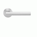 POIGNÉES DE PORTE SUR ROSACES RONDES AFFLEURANTES EPL 45 MADEIRA - SATINÉ - BEC DE CANE KARCHER DESIGN