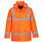 PORTWEST S460 PARKA D'HIVER HI-VIS TRAFFIC ORANGE - TAILLE XS