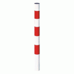 POTELET POMPIER Ø76MM BANDES RÉTRO-RÉFLÉCHISSANTE BLANC 9010 - PROCITY