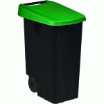 POUBELLE MOBILE COUVERCLE PLEIN MOVATRI GREEN - 85L - VERT - ROSSIGNOL PRO