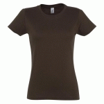 TEE-SHIRT PERSONNALISABLE ACTIVE 190 G FEMME CHOCOLAT