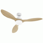 VENTILATEUR DE PLAFOND AVEC LED - INVERSEUR DE SENS - 100W - OKLAHOMA - BLANC FARELEK