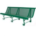 BANC SANTIAGO EN TOLE PERFOREE BANC SANTIAGO ROUGE RAL 3004