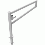 BARRIÈRE CARRÉ PIVOTANTE À BÉTONNER SERRURE PROFILÉE-1500MM - SCHAKE