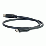C2G 1M THUNDERBOLT 3 CABLE (20GBPS) - THUNDERBOLT CABLE 4K - BLACK - CÂBLE THUNDERBOLT - USB-C POUR USB-C - 1 M