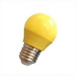 EXTRASTAR - MINIGLOBE LED AMPOULE LAMPE 4W LUMIE'RE JAUNE E27 POUR DE'CORATIONS EN VERRE JAUNE
