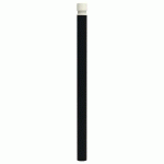 POTELET VITYL PMR TÊTE GORGES MÉT HTR 1.20M Ø90MM NOIR 9005 - BUTON DESIGN