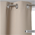 RIDEAU ODELIE OCCULTANT BEIGE 140X260CM ATMOSPHERA CRÉATEUR D'INTÉRIEUR - BEIGE