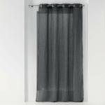 RIDEAU VOILE EFFET LIN 140X280CM ZAZY ANTHRACITE