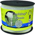 RUBAN EQUISTOP NYLO-INOX BLA./JAUNE 40MMX200M