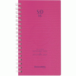 SEMAINIER POCHE SAD 16 W LINICOLOR ROSE 9 X 16 CM - EXACOMPTA