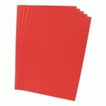 SOUS-CHEMISE STANDARD 80 G BRUNEAU 22 X 31 CM ROUGE - PAQUET DE 100