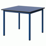 TABLE MALIBU 80X80 T4 4P STRA ANTIB BLEU U525/NOIR BLEU 5005