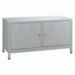 BAHUT MÉTAL À PORTES BATTANTES ALUMINIUM