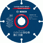 DISQUE À TRONÇONNER CARBIDE MULTI WHEEL 125MM - BOSCH EXPERT - 2608901189