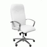 FAUTEUIL DE DIRECTION CAUDETE CUIR - BLANC - PIQUERAS Y CRESPO