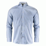 J.HARVEST & FROST YB50 TWILL CHEMISE REGULAR FIT HOMMES MARINE/RAYURE - TAILLE XXL
