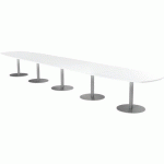 TAB. CONF. ELGA PIED PLATINE 600X113 CM PLT STRAT BLANC/ALU - MBA