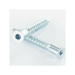 VIS AUTO-TOURILLONANTE CONFIRMAT TÊTE FRAISÉE TF HEXAGONAL CREUX 7X45 FILET TÔLE CRANTÉ ACIER ZINGUÉ CONDITIONNEMENT: 1 PIÈCE