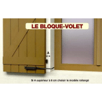 BLOQUE VOLET LONG NOIR - LA PAIRE POUR VOLET PVC