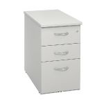 CAISSON HAUTEUR BUREAU MÉTAL NF ENVIRONNEMENT GRIS TOP GRIS, H.72 X L. 42 X P. 80 CM