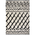 FLAIR RUGS - TAPIS D'ORIENT SHAGGY POUR SALON SOUK IVOIRE 120X170 - IVOIRE