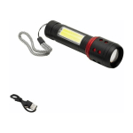 MAURER - LAMPE TORCHE LED RECHARGEABLE ZOOM 5 W. 300 + 150 LUMENS