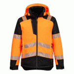PORTWEST T160 PARKA HV PW3 ORANGE/NOIR - TAILLE XXXL