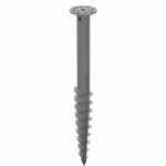 VIS DE FONDATION POUR SOLS FERMES ET REMBLAIS SPIRAL® - ACIER GALVANISÉ - LONGUEUR 800 MM COBRA