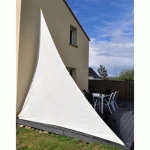 VOILE D'OMBRAGE DAYTONA BLANC - 360X360X360CM - SANS ACCESSOIRES CONFORTEX