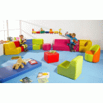 CANAPÉ 2 PLACES AVEC ACCOUDOIRS BAMBINO HAUTEUR D\