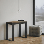 ITAMOBY - CONSOLE EXTENSIBLE 90X40/196 CM TECNO SMALL EVOLUTION NOYER STRUCTURE ANTHRACITE