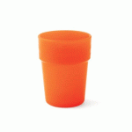 LOT DE 24 - GOBELET EN POLYPROPYLÈNE OPAQUE 16 CL ORANGE