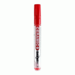 LOT DE 6 - DARWI MARQUEUR PEINTURE SUR CÉRAMIQUE À FROID POINTE CONIQUE FINE 2MM - VERMILLON