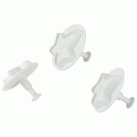 MATFER - DÉCOUPOIR FEUILLE DE LIERRE À POUSSOIR 59 X 91 MM (SET DE 3) - 431020