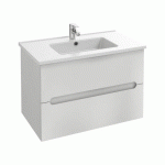 MEUBLE SALLE DE BAIN 80 CM 2 TIROIRS AVEC VASQUE - BLANC LAQUÉ - OLA UP JACOB DELAFON