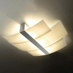 SOLLUX LIGHTING PLAFONNIER SHIFTED TROIS SECTIONS DE VERRE, CHROMÉ